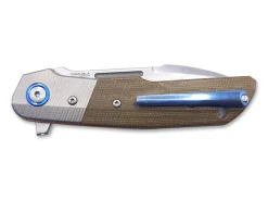 Clap Micarta Green Titanium Bolster