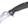 Claw Medium Black Serrated