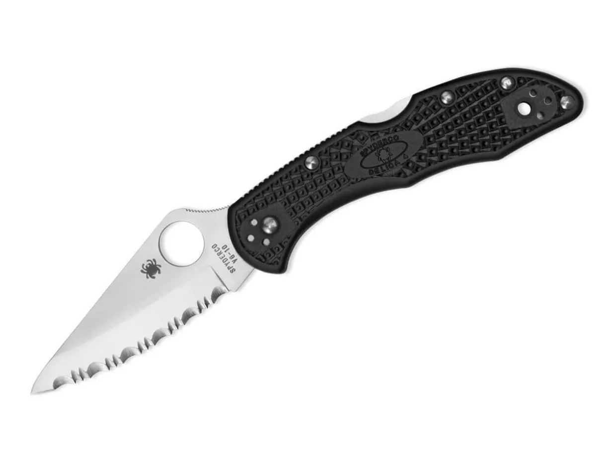 Delica 4 Lightweight Black Serrated