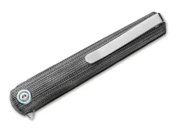 Flame Light Drop Point Micarta Black