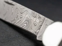 Hunters Knife Mono Damascus Grenadill