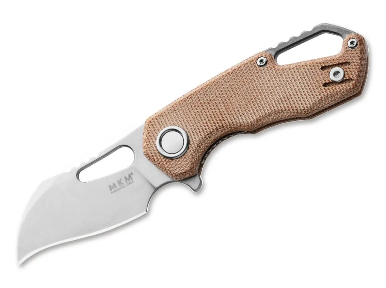 Isonzo M390 Hawkbill Micarta Natural