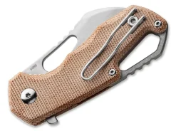 Isonzo M390 Hawkbill Micarta Natural