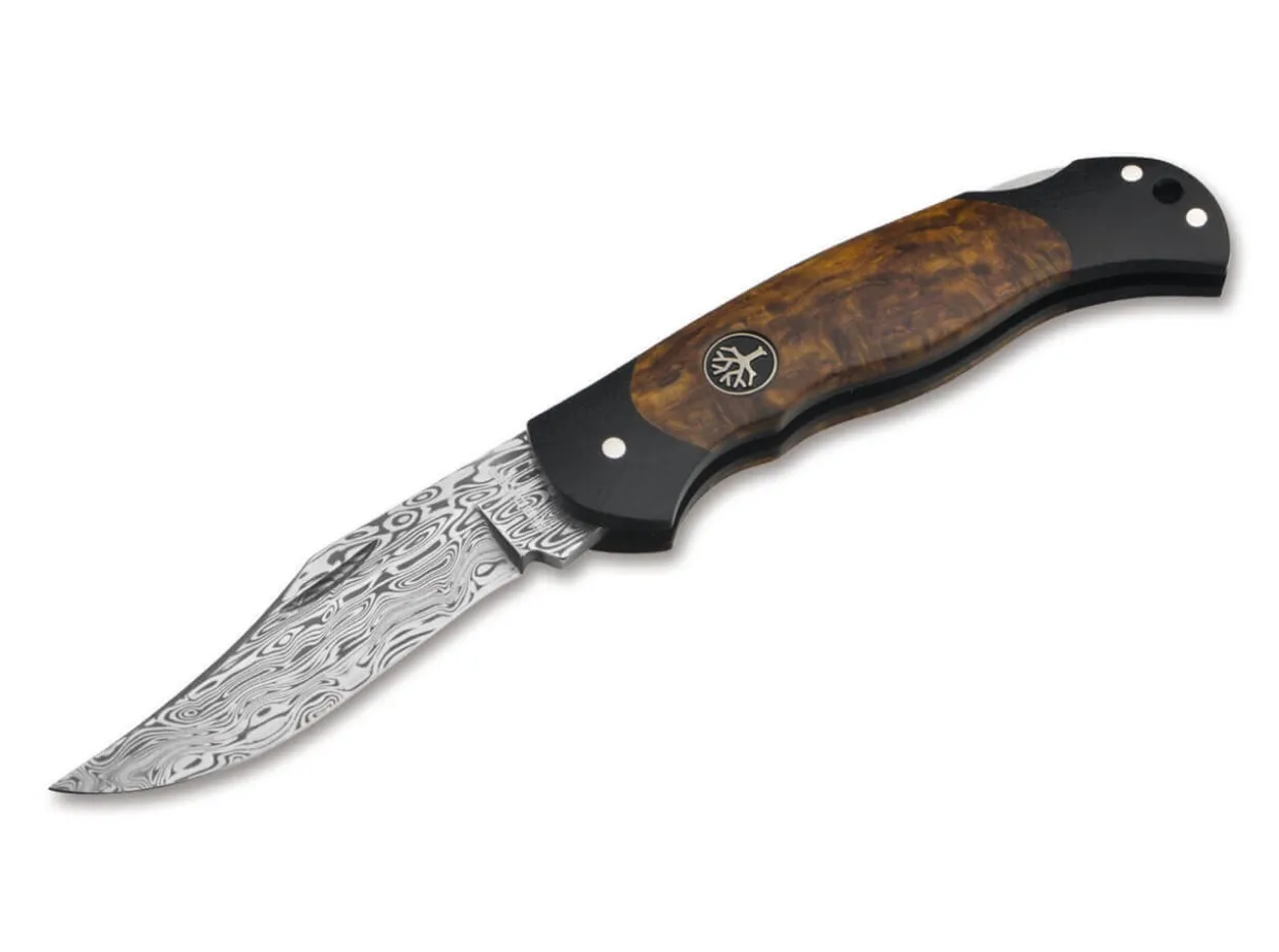 Junior Scout Lightweight Curly Birch Brown Damascus