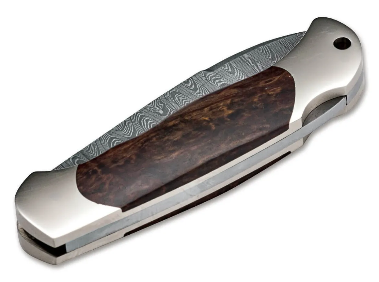 Junior Scout Spearpoint Curly Birch Damascus