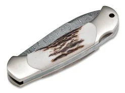 Junior Scout Spearpoint Stag Damascus