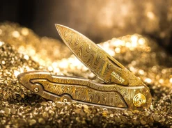 Merlin Damascus Masterpiece Gold