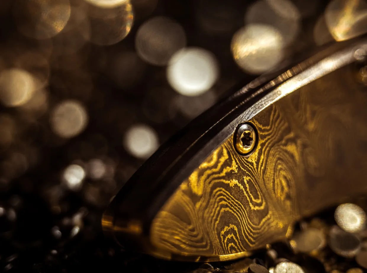 Merlin Damascus Masterpiece Gold