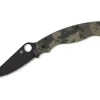 Military 2 G10 Digital Camo Black Blade Plainedge