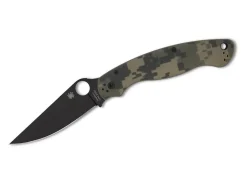 Military 2 G10 Digital Camo Black Blade Plainedge