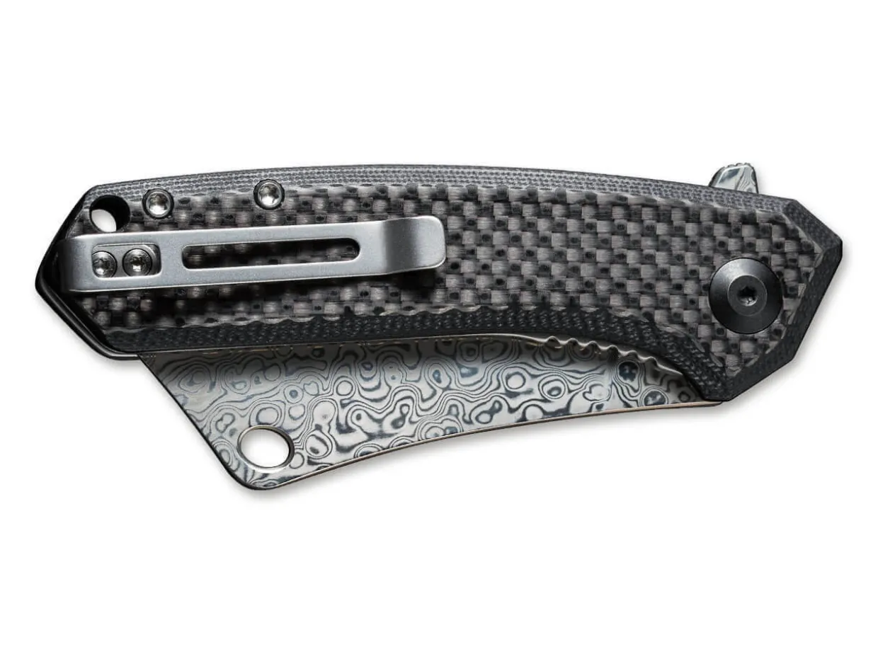 Mini Mastodon Damascus Carbon