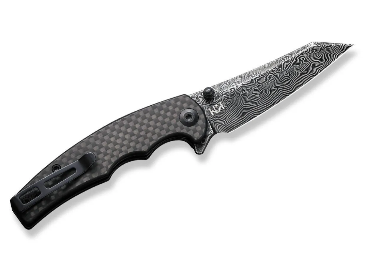 P87 Twill Carbon Damascus