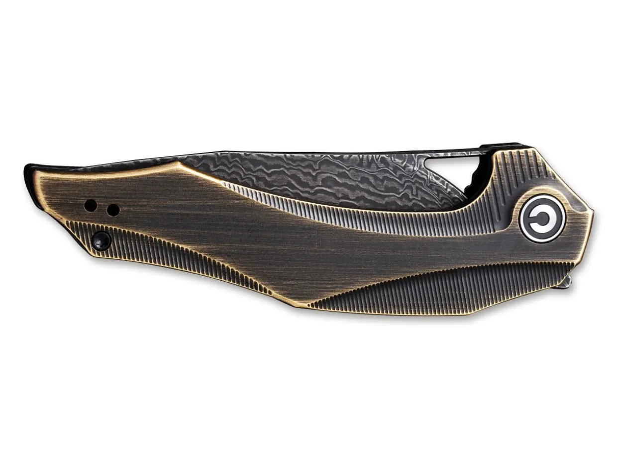 Plethiros Black Brass Damascus