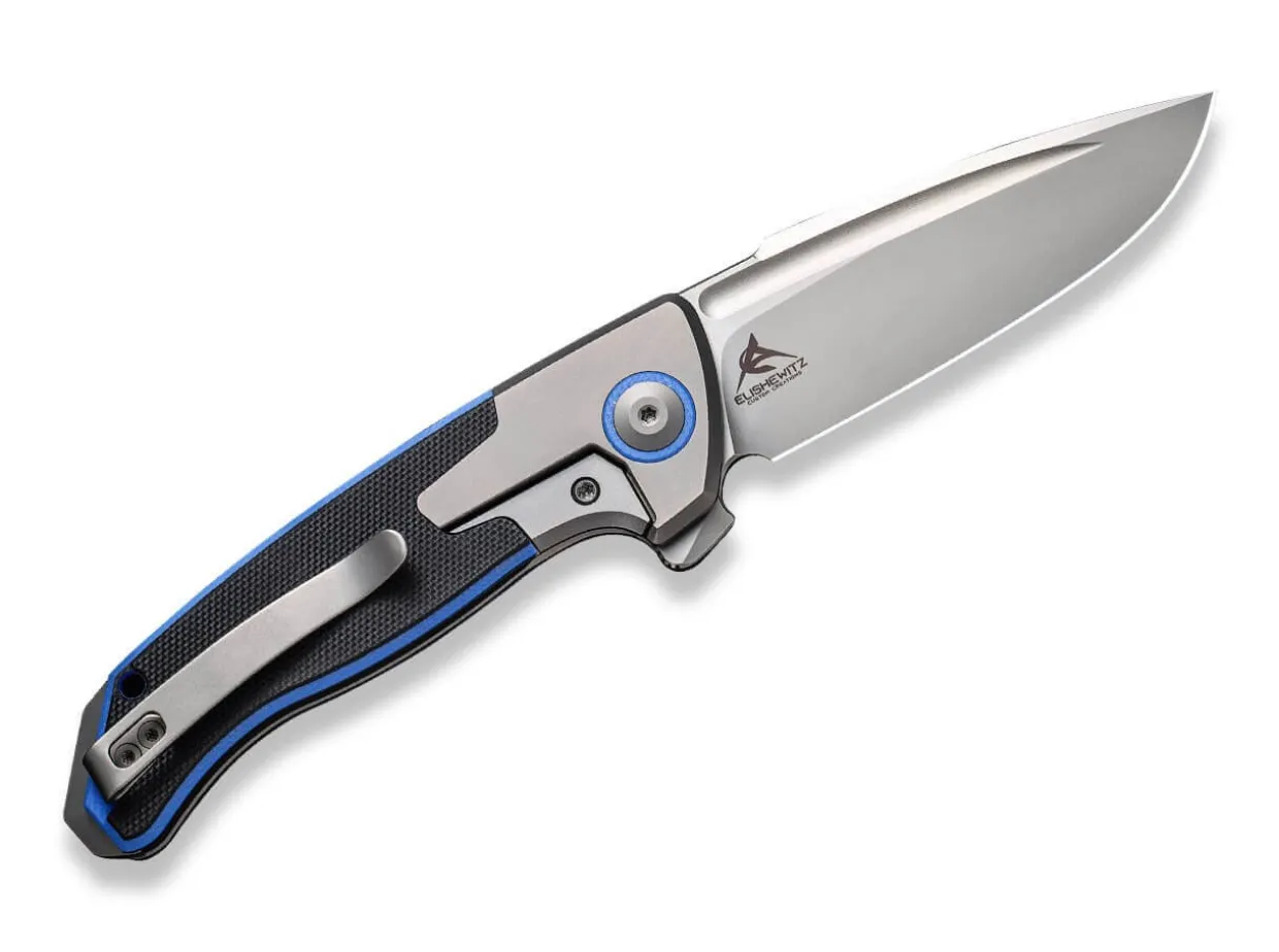 Press Check Titanium G10 Black Blue Dp