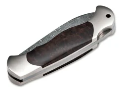 Scout Spearpoint Curly Birch Damascus