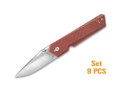 Set Unboxer Red 9 Pcs