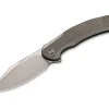 Snick Titanium Micarta Green