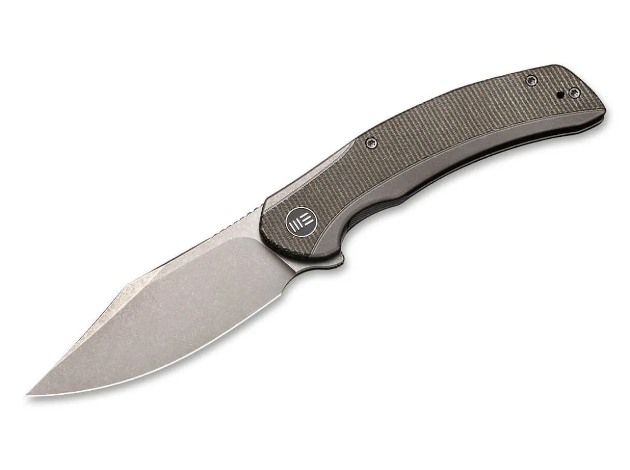 Snick Titanium Micarta Green