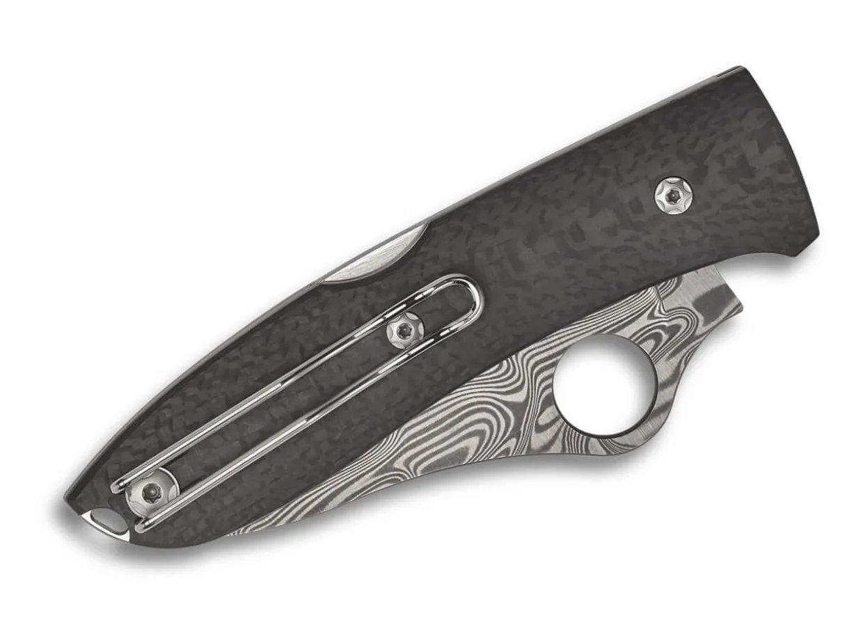 Spyopera Carbon Fiber Damasteel Sprint Run Plainedge