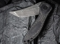 Synergy 3 Damascus G10 Cf Black Tanto