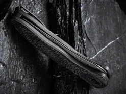 Synergy 3 Damascus G10 Cf Black Trailing Point