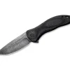 Synergy3 Black G10 Twill Carbon Damascus