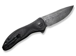 Synergy3 Black G10 Twill Carbon Damascus
